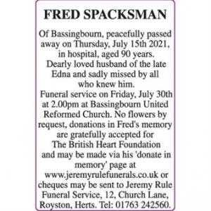 FRED SPACKSMAN