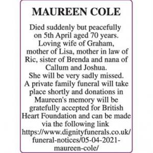 MAUREEN COLE