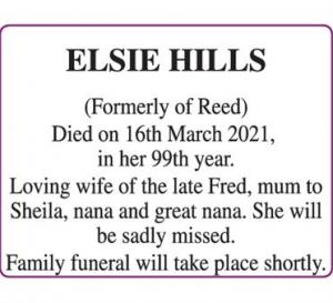 ELSIE HILLS