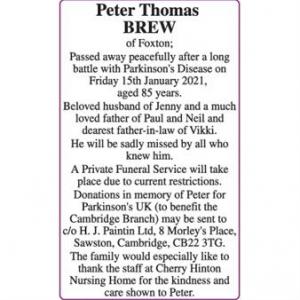 BREW, Peter Thomas