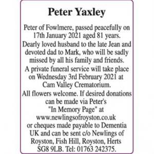 Peter Yaxley