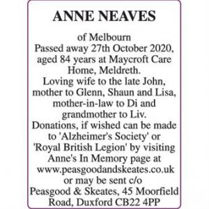 ANNE NEAVES