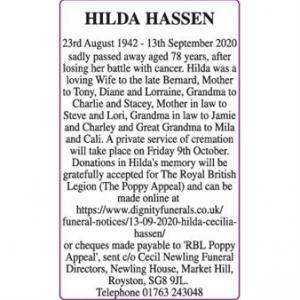 HILDA HASSEN