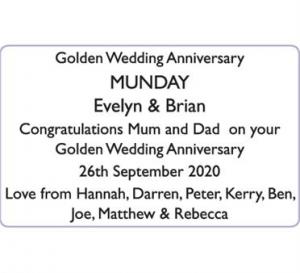 MUNDAY
Evelyn & Brian