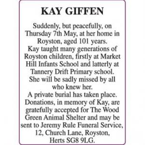 KAY GIFFEN