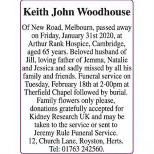 Keith John Woodhouse