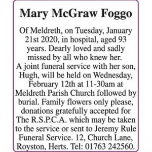 Mary McGraw Foggo