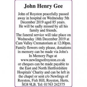 John Henry Gee