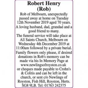 Robert Henry
(Rob)