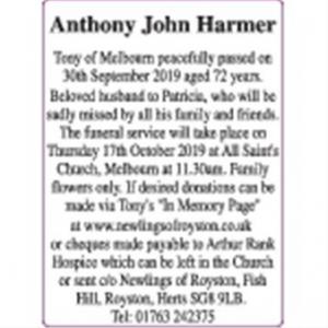 Anthony John Harmer