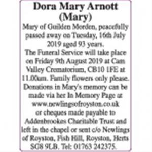 Dora Mary Arnott
(Mary)