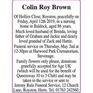 Colin Roy Brown