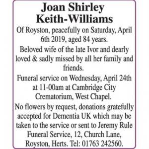 Joan Shirley Keith-Williams