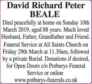 BEALE David, Richard Peter.