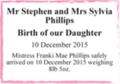 Mr Stephen and Mrs Sylvia Phillips