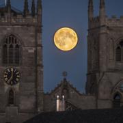 The Strawberry Moon will be one of the first moons of summer. Pictured: A supermoon in King's Lynn