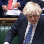 Prime Minister Boris Johnson speaks during Prime Minister's Questions in the House of Commons, London