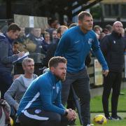 Assistant manager Chris Watters (left) and boss Steve Castle helped mastermind a draw for Royston at Coalville.