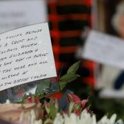 Floral tributes were laid in Royston in memory of the Queen