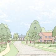 A drawing shows how the entrance from Newmarket Road, Royston could look