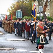 Last year's Remembrance Sunday event in Royston.