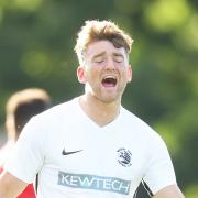 There was frustration for Matt Bateman as Royston Town lost at Mickleover. Picture: KARYN HADDON