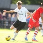 Matt Bateman scored Royston's only goal at Bromsgrove Sporting. Picture: KARYN HADDON