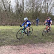 Oscar Darton (left) leads Cycle Club Ashwell team-mate Logan Ayers. Picture: CC ASHWELL