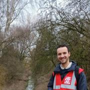 Royston councillor Chris Hinchcliff at Ivel Springs Nature Reserve