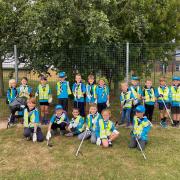 The 1st Royston Beaver Scouts collected litter in the town