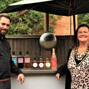 Jolly Postie general manager Jason Smith at the gin tasting with Mayor Cllr Lisa Adams