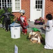 Star Wars scarecrows at Foxton Scarecrow Festival