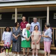 TRAKSA outside Therfield Sports Pavilion following the rebuild