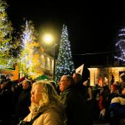 A record number of people turned out for Royston's Christmas lights switch-on