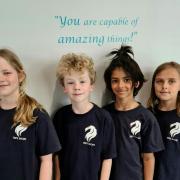 The Tannery Drift First School maths competition team