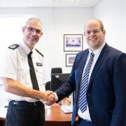 Hertfordshire Chief Constable Charlie Hall and Police & Crime Commissioner  Jonathan Ash-Edwards