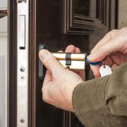 A proper  locksmith can be relied upon to safely open the front door in about half an hour.