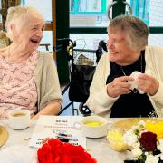 Residents enjoyed freshly made sandwiches, scones, and cakes