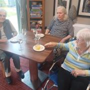 The care home sourced some local cheeses, as well as some more exotic ones, and paired them with all sorts of wines