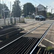 The level crossing at Foxton