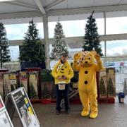 Rotarian David Beardwell with Pudsey