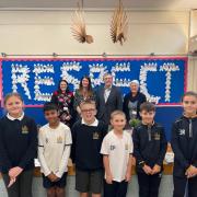 KJAR primary pupils with Royston councillors