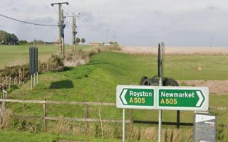 Two people were injured in a crash on the A505