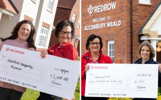 Redrow South Midlands has already donated £40,000 to nearby causes