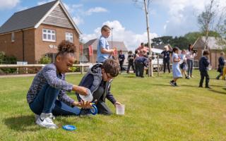 The packs include mini magnifying glasses, design your-own binoculars, mini bug catcher nets and bug stickers