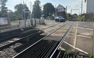 The level crossing at Foxton