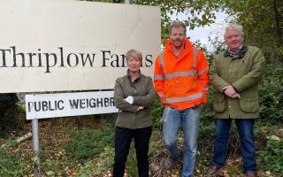 Pippa Heylings met with farmers at Thriplow Farms to discuss family farm tax